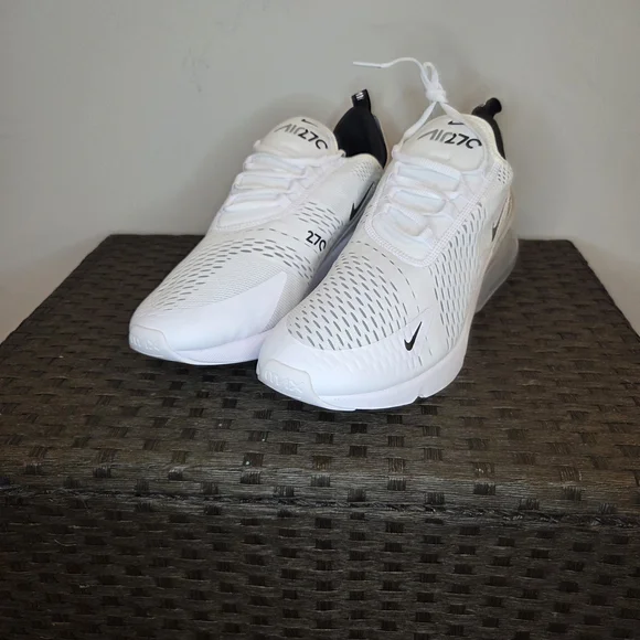 Nike Air Max 270 White Sneakers - Picture 1 of 4